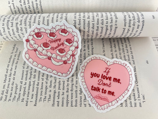 Happy Reading & If You Love Me Stickers
