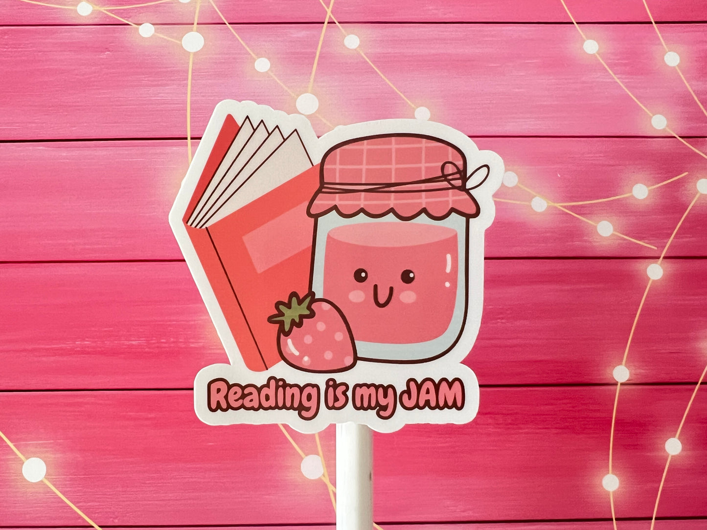 Reading is My Jam Sticker