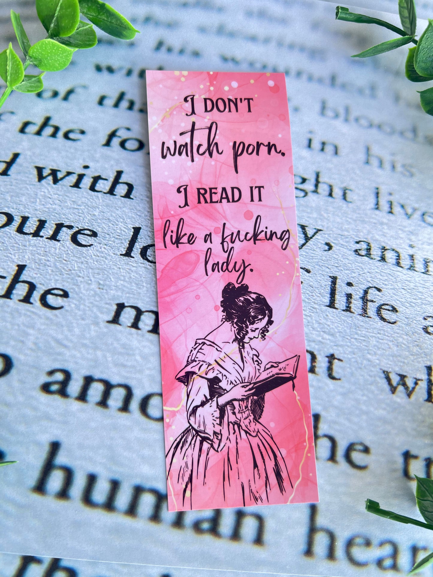 I Don't Watch Porn I Read It Like a Fucking Lady Bookmark â€“ Likes and  Candles