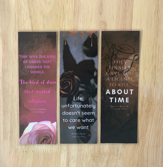 Vampire Academy Series Bookmarks