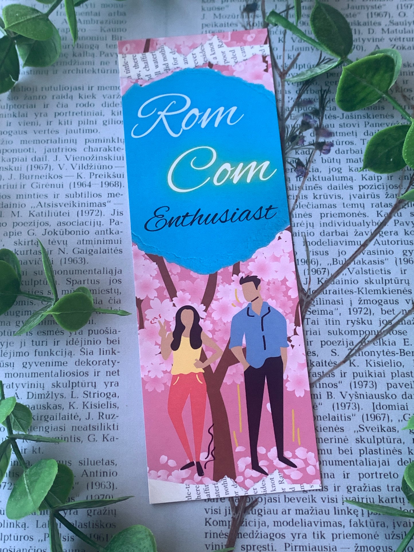 Rom Com Enthusiast Bookmark