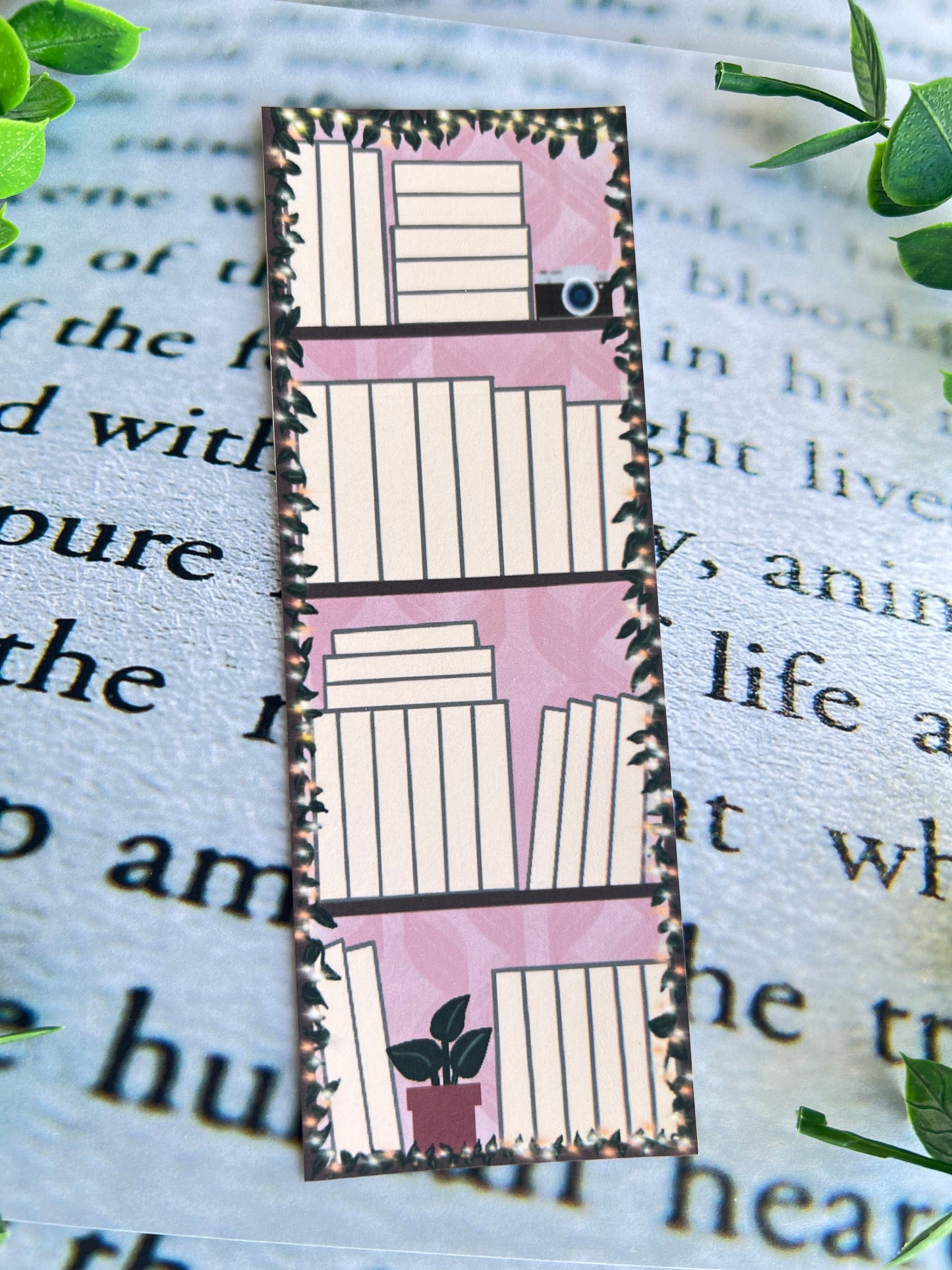 Bookshelf Book Tracker Bookmark